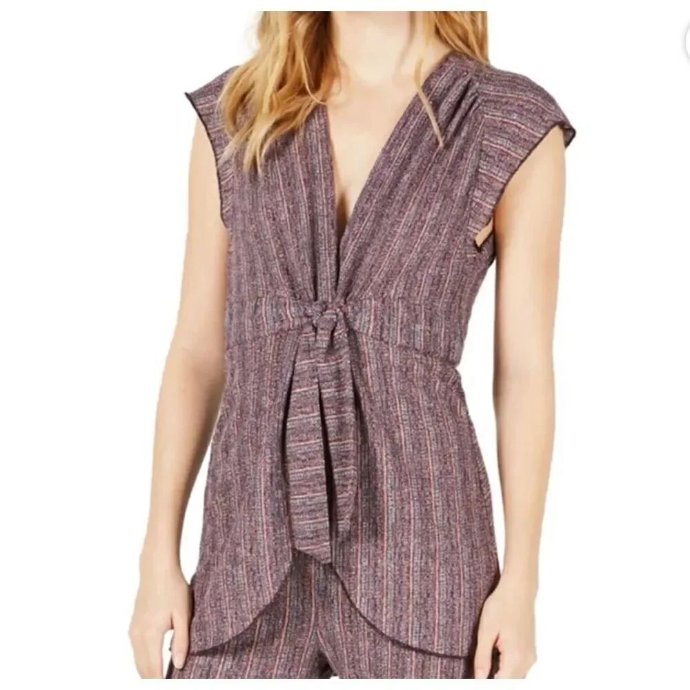 Free People Womens In Your Eyes top cardigan tie front size M